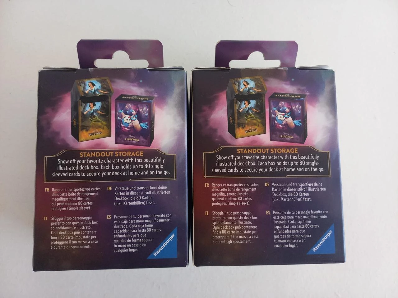 Caixa baralho Disney Lorcana Branca de Neve e Gênio 80 cards Ravensburger TCG – photo 2